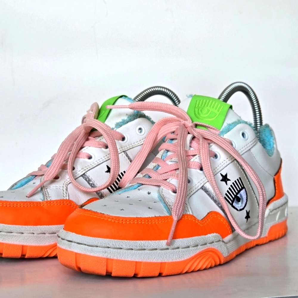 NWT Chiara Ferragni sneakers, never worn size 38, smoke and pet free home - Picture 5 of 9